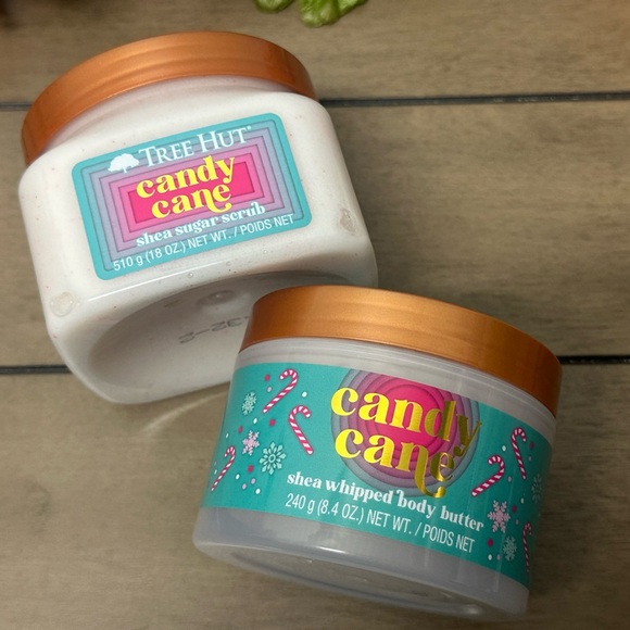 Tree Hut Other - Tree Hut bundle candy cane whipped body butter and body scrub full size unopened